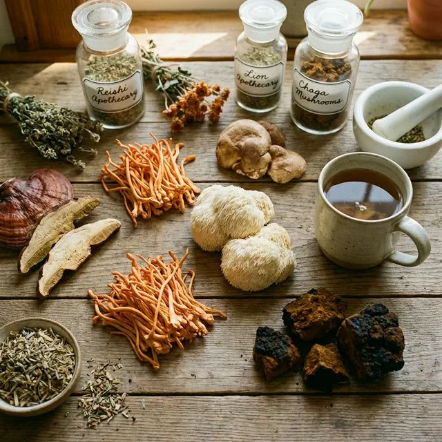The Ultimate Guide to Medicinal Mushrooms: Reishi, Cordyceps, Lion's Mane, and Chaga
